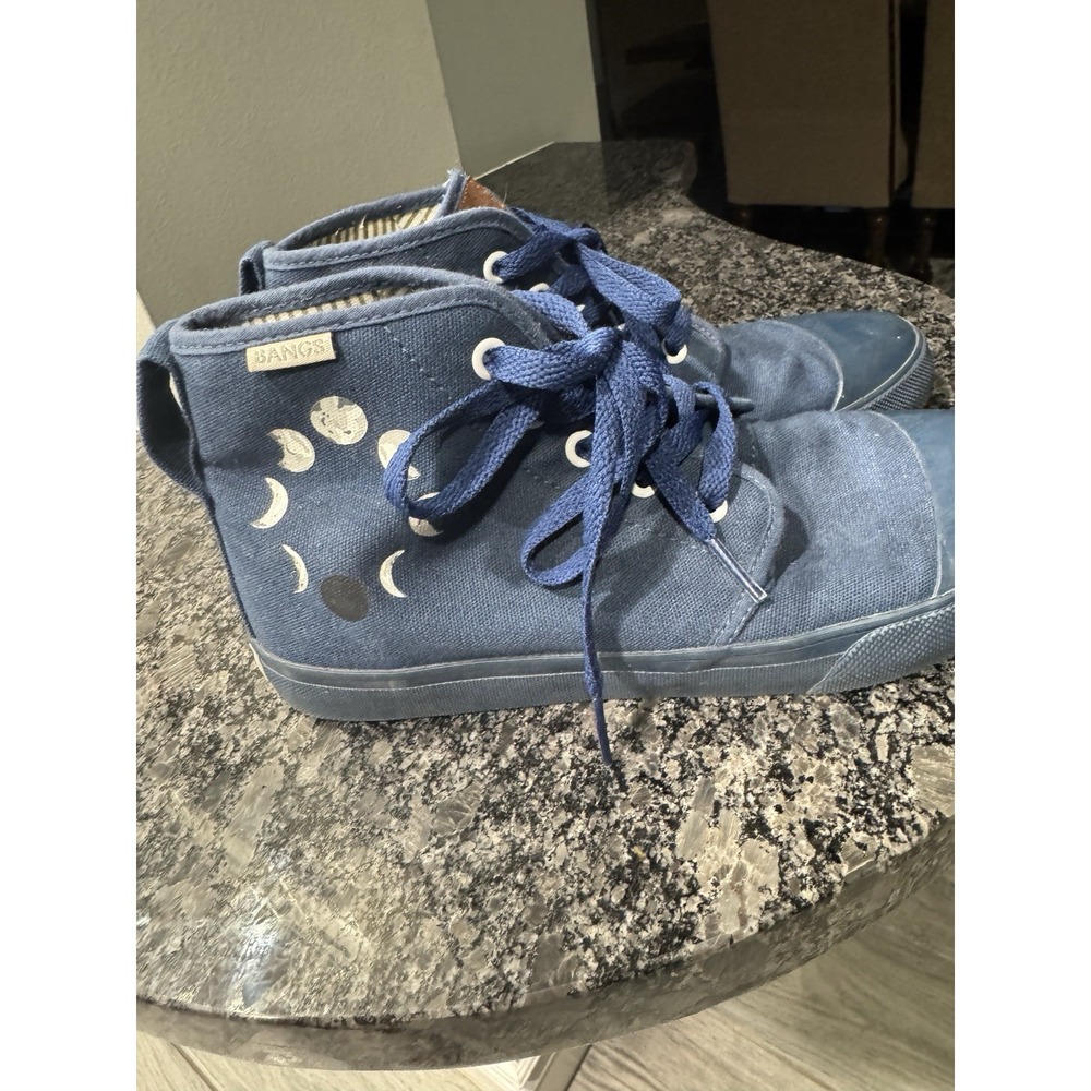 Bangs High Top Canvas Sneakers Men's Size 5, Womens‎ Size 6.5